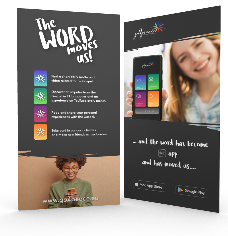 Symbolbild Flyer "The word moves us"