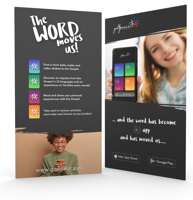 Symbolbild Flyer "The word moves us"